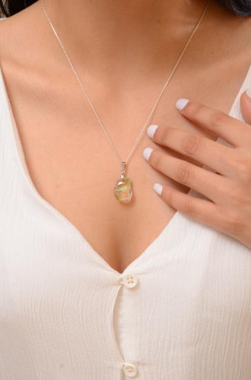 Swarovski Taşlı 925 Ayar Gümüş Kolye